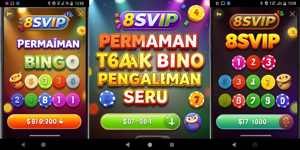 Screenshot gameplay 8SVIP menampilkan momen mendebarkan permainan Bingo.