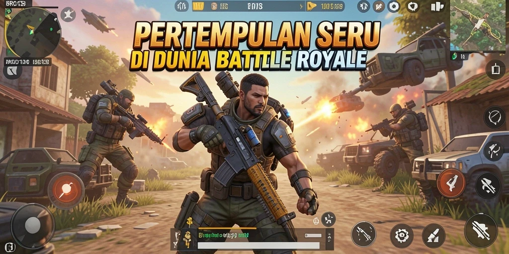 Tampilan menarik dari gameplay Battle Royale BRO138 saat pertempuran sengit.