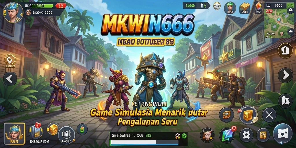Tangkapan layar utama dari gameplay <strong>MKWIN666</strong> yang menunjukkan aksi seru dalam simulasi.