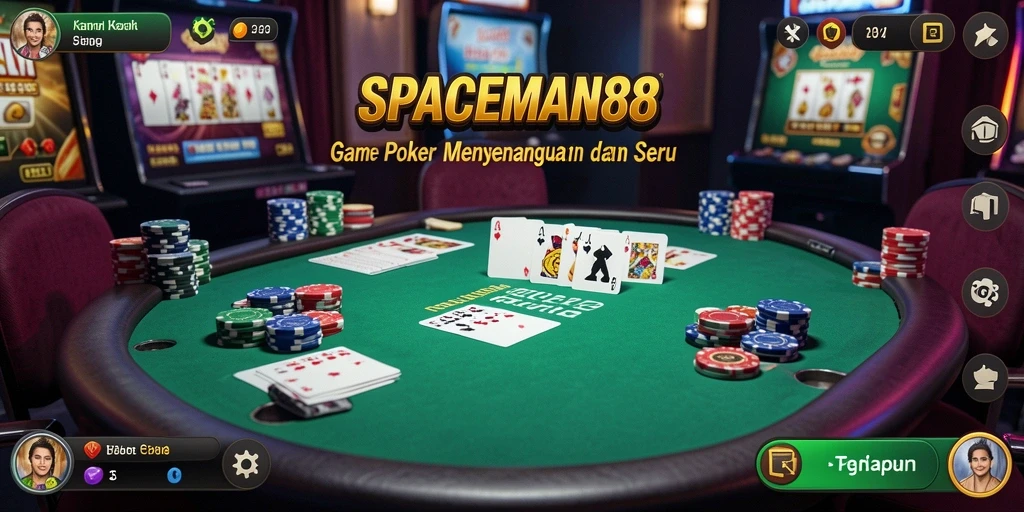 Tampilan gameplay seru di SPACEMAN88 dengan pemain aktif.