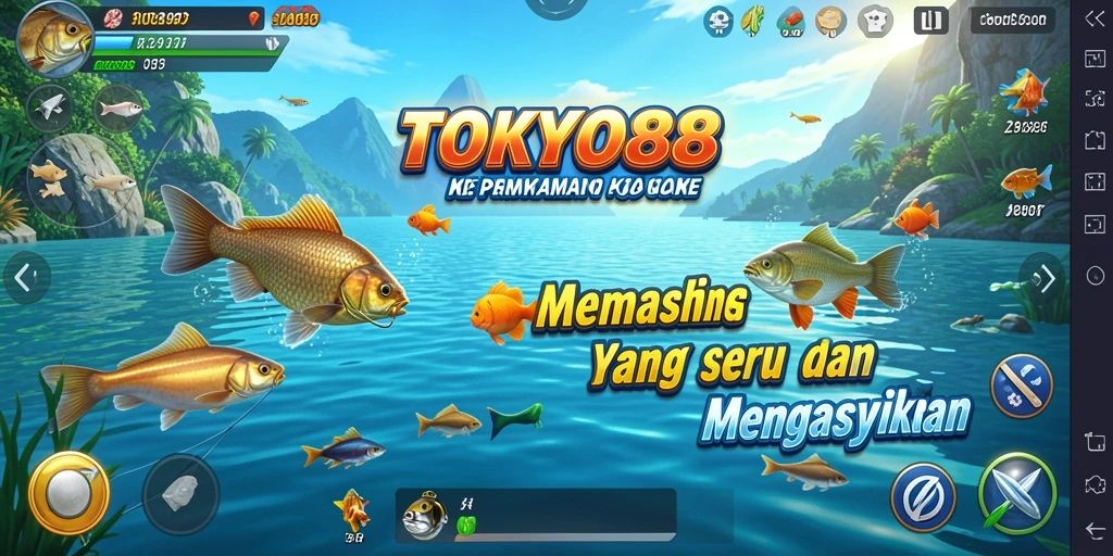 Menampilkan aksi memancing yang mendebarkan dalam TOKYO88.