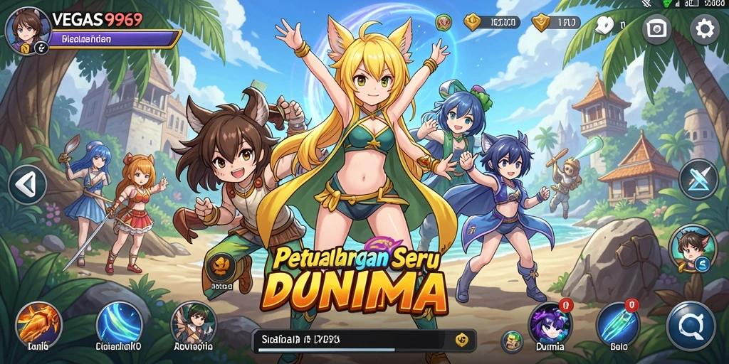 Tangkapan layar menunjukkan aksi seru dalam gameplay Anime.
