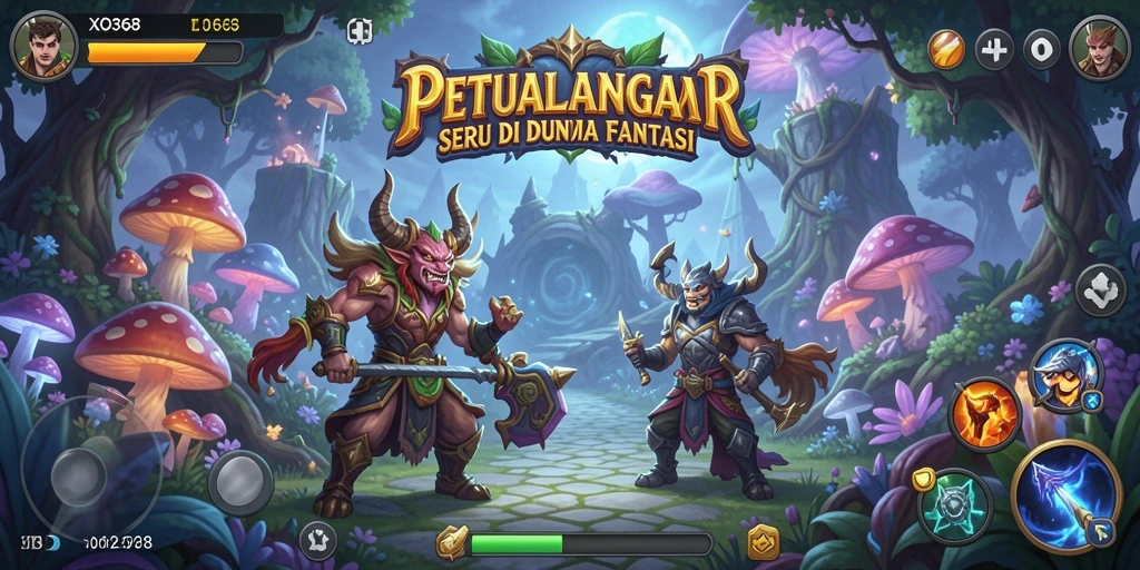 Tampilan gameplay petualangan yang menakjubkan di XO368.