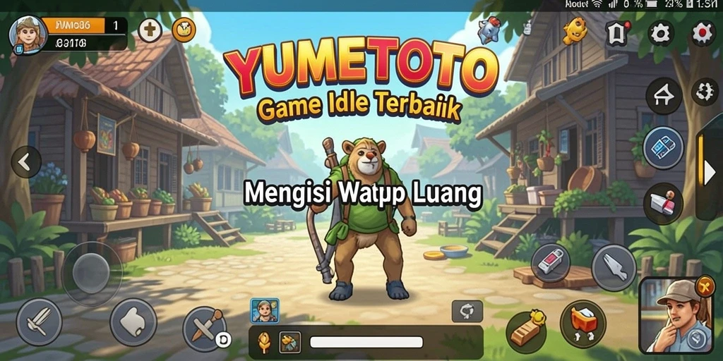 Tampilan gameplay YUMETOTO yang menarik dan penuh warna.